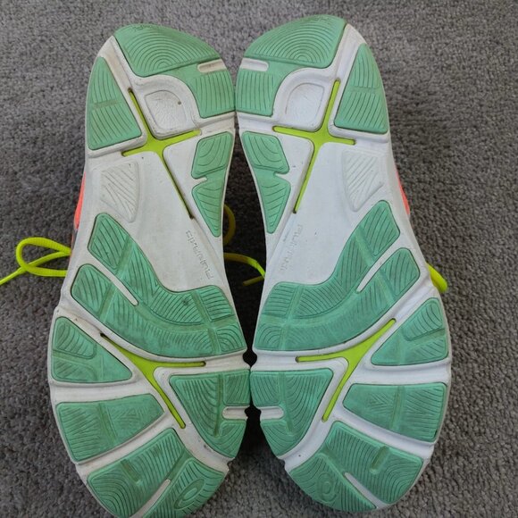 Asics 33 FA Womens Size 8.5 Running Shoes Low Top Sneakers Coral Orange Lace Up - Picture 2 of 12